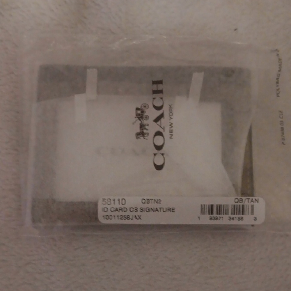 Coach Tan and Brown Card Holder - Picture 5 of 5
